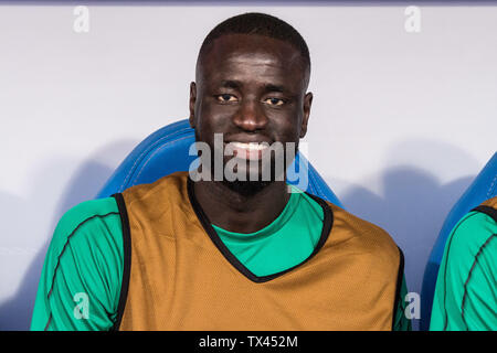 Kairo, Ägypten - 23. Juni: cheikhou Kouyaté von Senegal während der 2019 Afrika Cup Gruppe C Match zwischen Senegal und Tansania am 30. Juni Stadion am 23. Juni 2019 in Kairo, Ägypten. (Sebastian Frej/MB Medien) Stockfoto