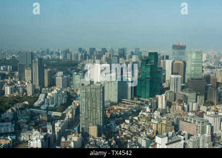 Japan, Tokio, Stadtbild von Roppongi Hills gesehen Stockfoto