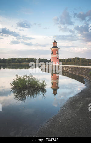 Deutschland, Sachsen, Schloss Moritzburg am Abend Stockfoto