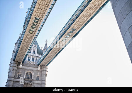 UK, London, Detail der Tower Bridge Stockfoto