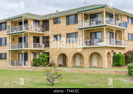 Australischer Art flaches brick Apartment Block Stockfoto