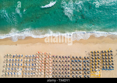 Griechenland, Preveza, Luftaufnahme von vrachos Beach Stockfoto