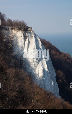 Deutschland, Mecklenburg-Vorpommern, Rügen, Nationalpark Jasmund Kreidefelsen Königsstuhl Stockfoto