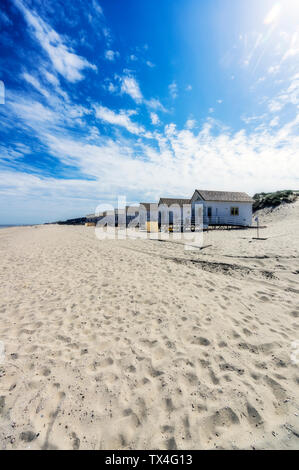 Niederlande, Zeeland, Domburg, Beach Houses Stockfoto