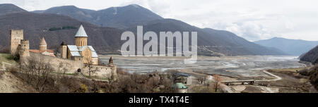 Georgien, Festung Ananuri Komplex Stockfoto