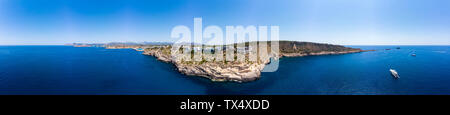 Spanien, Mallorca, Costa de la Calma, Punta el Torre und Port Adriano, Luftaufnahme Stockfoto