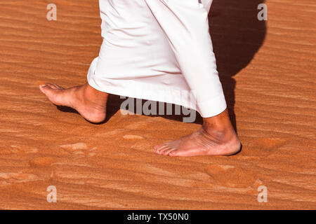 Beduinen in der Wüste Wahiba Sands, Oman Stockfoto