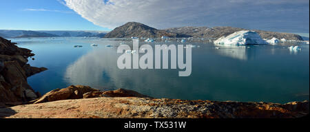 Grönland, Ostgrönland, Johan Petersens Fjord Stockfoto