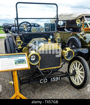 1912 Ford Model T Tourer vintage Motor Car auf der Shuttleworth Trust, Old Warden, Bedfordshire Stockfoto