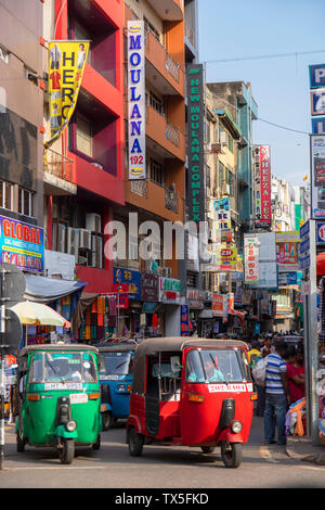 Straßenszene in Pettah, Colombo, Sri Lanka Stockfoto