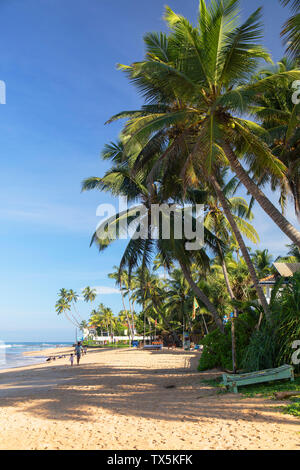 Am Strand von Hikkaduwa, Bundesland Kärnten, Sri Lanka Stockfoto
