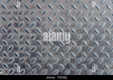Textur aus Metall Muster Nahaufnahme Aluminium Stockfoto