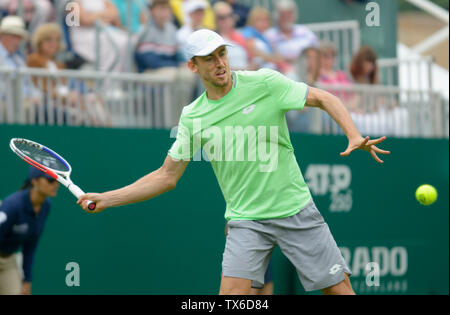 John millman (Aus) in Eastbourne, UK. 24. Juni 2019. Natur Tal International Tennis in Devonshire Park. Stockfoto