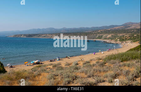 Lara Bay Beach auf der Akamas-halbinsel, Zypern. Stockfoto