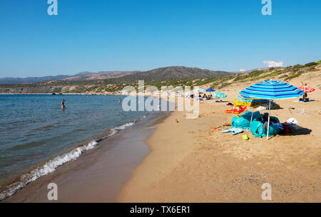 Lara Bay Beach auf der Akamas-halbinsel, Zypern. Stockfoto