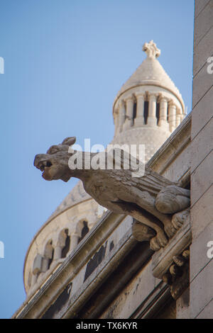 Paris, Frankreich, 06.Juli 2018: die architektonischen und künstlerischen Details der Inneneinrichtung des Sacre Coeur in Paris. Stockfoto