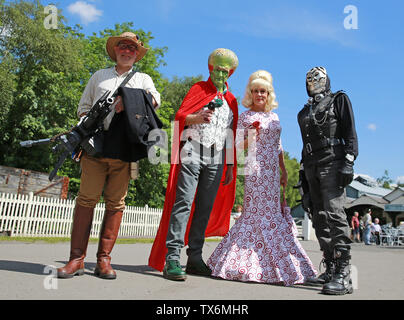 Blists Hill Victorian Town Steampunk am 22. Juni 2019 Stockfoto