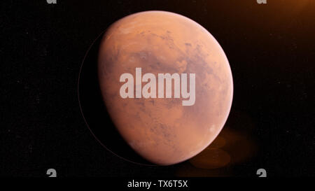 Gerenderten 3D-Bild des Mars Stockfoto