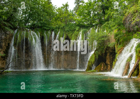 Galovacki Buk Wasserfall, Nationalpark Plitvicer Seen, Kroatien Stockfoto