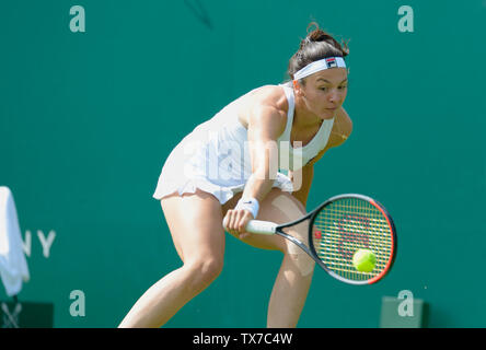 Margarita Gasparyan (Rus) in Eastbourne, UK. 24. Juni 2019. Natur Tal International Tennis in Devonshire Park. Stockfoto