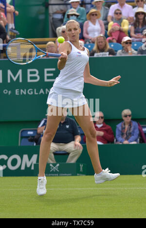 KAROLINA PLISKOVA (Cze) in Eastbourne, UK. 24. Juni 2019. Natur Tal International Tennis in Devonshire Park. Stockfoto