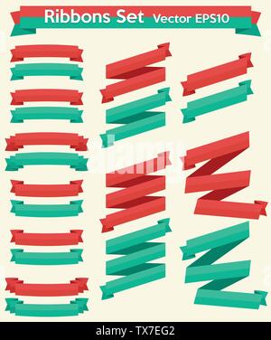 Bänder Set Vector EPS 10. Stock Vektor