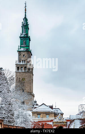 Blick in Jasna Gora Heiligtum, das Kloster in Tschenstochau, sehr wichtig und die meisten beliebten Wallfahrtsort in Polen. Stockfoto