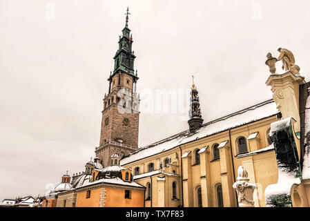 Blick in Jasna Gora Heiligtum, das Kloster in Tschenstochau, sehr wichtig und die meisten beliebten Wallfahrtsort in Polen. Stockfoto