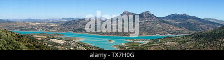 Naturpark von Grazalema, paraje del Embalse de Zahara de la Sierra und Tajo algarín, Andalusien Stockfoto