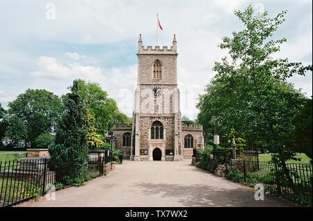 Die historische Kirche St. Dunstan, Stepney, im East End von London, Großbritannien Stockfoto