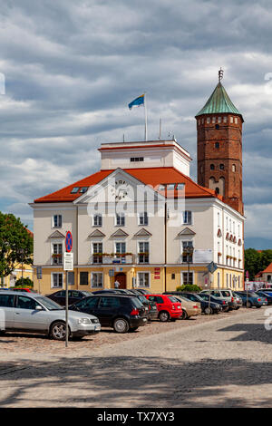 Das Rathaus in Pultusk, Polen Stockfoto
