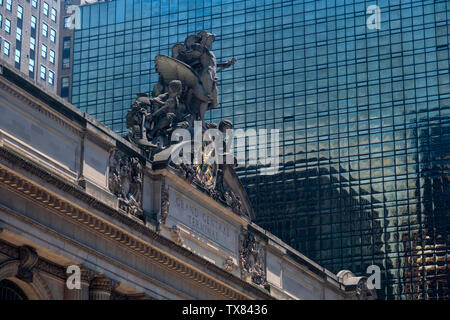 Grand Central Terminals 42nd Street Eingang, Grand Central Station, Manhattan, New York, USA Stockfoto