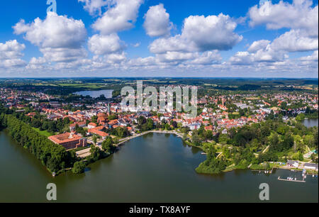 Luftaufnahme von Eutin Stadt in Deutschland Stockfoto