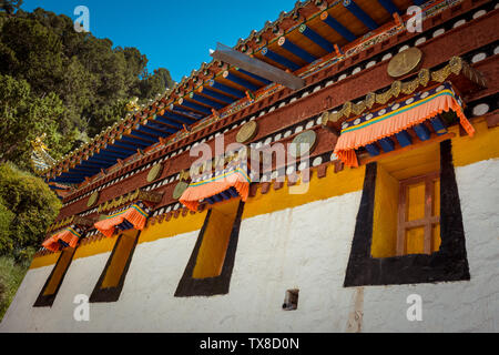 Die Landschaft von Lang Mu Tempel in Gannan Stockfoto