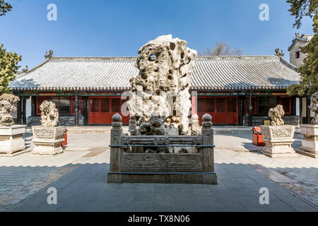 Taihu Stein in der kongfu Compound in Qufu, Provinz Shandong Stockfoto