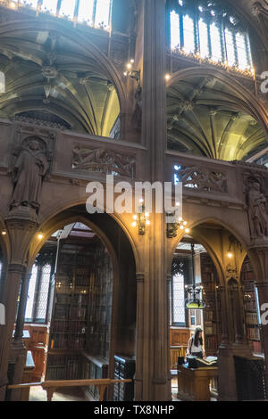 Die John Rylands Library, Manchester, Norden, Norden, North West, Stadt, England, Englisch, GB, UK, England, Großbritannien, Europa, Stockfoto