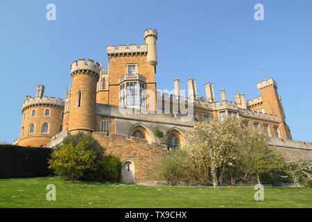 Belvoir Castle, einem englischen Herrenhaus; Sitz der Herzöge von Rutland, Leicestershire, eeast Midlands, UK