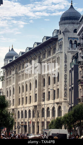 Die 4 Vakıf Han gebaut während 1911-1926 ist restauriert worden und hat die fünf Sterne Legacy Ottoman Hotel in Sirkeci, Istanbul, Türkei. Stockfoto