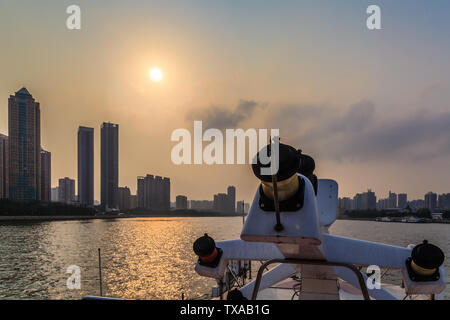 Pearl River Tagestour und Whampoa Alten Hafen Stockfoto