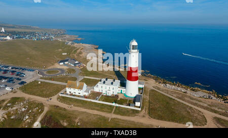 Leuchtturm in Portland, Weymouth, Großbritannien Stockfoto