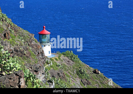 Makapuu Point Lighthouse - Oahu, Hawaii Stockfoto