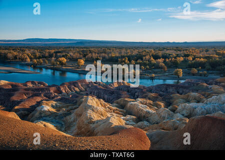 Landschaft von Yadan, Xinjiang Stockfoto