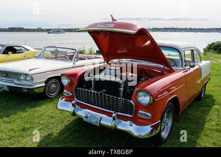 Autos an einem Auto Show Stockfoto