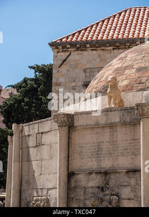 Big Onofrios Brunnen in der Altstadt von Dubrovnik Stockfoto