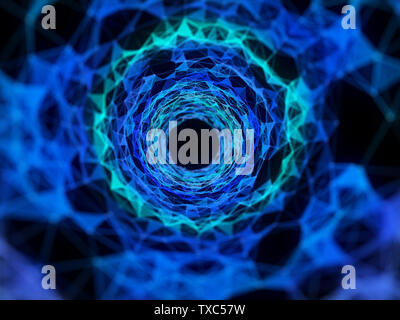 3D-Darstellung einer Plexus tunnel Stockfoto