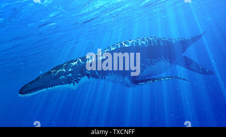3D-Darstellung eines Liopleurodon Stockfoto