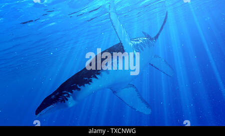 3D-Darstellung eines Liopleurodon Stockfoto