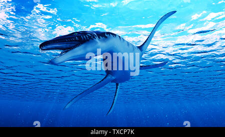 3D-Darstellung eines Liopleurodon Stockfoto