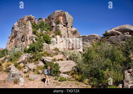 Trekking in der schönen Torotoro Canyon, Torotoro, Bolivien Stockfoto