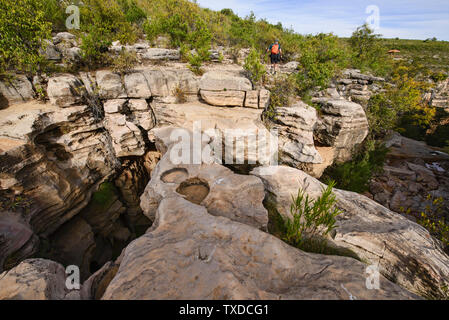 Trekking in der schönen Torotoro Canyon, Torotoro, Bolivien Stockfoto